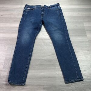 VINTAGE Guess Originals Jeans Mens 36x30 Blue Skinny Stretch Denim Y2K 90s